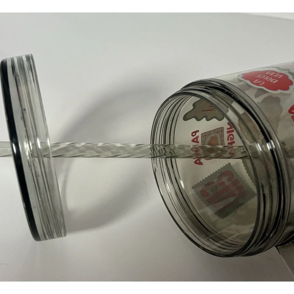 Just Feed Me Jessie James Decker 30 oz Tumbler with Handle Straw Stamps Design